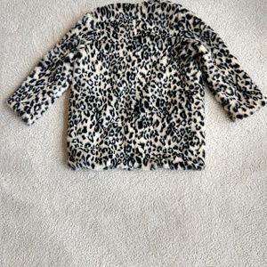 Old Navy Leopard Faux Fur Coat